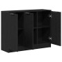 Aparador Negro de Roble 90,5x30x70 cm Madera Elaborada de , Aparadores - Ref: Foro24-862740, Precio: 101,94 €, Descuento: %