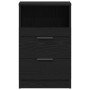 Mesas de Noche 2 pcs Negro Roble 40x35x65 cm Madera Elaborada de , Mesitas de noche - Ref: Foro24-862742, Precio: 122,39 €, D...