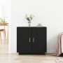 aparador Negro Roble 80x40x75 cm Madera elaborada de , Aparadores - Ref: Foro24-862749, Precio: 101,01 €, Descuento: %
