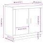 aparador Negro Roble 80x40x75 cm Madera elaborada de , Aparadores - Ref: Foro24-862749, Precio: 101,01 €, Descuento: %
