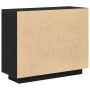 Aparador Negro Roble 92x35x75 cm Madera Ingenierizada de , Aparadores - Ref: Foro24-862750, Precio: 104,77 €, Descuento: %