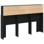 Cabecera de en Roble Negro - 160x19x103.5 cm Hecha de Madera Ingeniería von , Kopf- und Fußteile - Ref: Foro24-862753, Preis:...