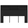 Cabecera de en Roble Negro - 160x19x103.5 cm Hecha de Madera Ingeniería von , Kopf- und Fußteile - Ref: Foro24-862753, Preis:...