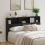 Cabecero con armario de roble negro 180x19x103,5 cm von , Kopf- und Fußteile - Ref: Foro24-862754, Preis: 98,86 €, Rabatt: -5%%