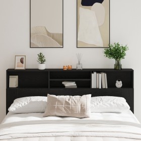 Cabecero de roble negro , 200x19x103.5 cm, Madera elaborada von , Kopf- und Fußteile - Ref: Foro24-862755, Preis: 103,42 €, R...
