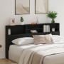 Cabecero de roble negro , 200x19x103.5 cm, Madera elaborada de , Cabeceros y pies de cama - Ref: Foro24-862755, Precio: 99,40...