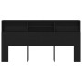 Cabecero de roble negro , 200x19x103.5 cm, Madera elaborada de , Cabeceros y pies de cama - Ref: Foro24-862755, Precio: 99,40...