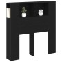 Cabecera de cama Negro Roble 100x19x104.5 cm Hecha de Madera Elaborada von , Kopf- und Fußteile - Ref: Foro24-862756, Preis: ...