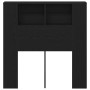 Cabecera de cama Negro Roble 100x19x104.5 cm Hecha de Madera Elaborada von , Kopf- und Fußteile - Ref: Foro24-862756, Preis: ...