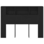 Cabecera de Roble Negro de - 140x19x104.5 cm - Hecha de Madera Ingenierizada von , Kopf- und Fußteile - Ref: Foro24-862758, P...