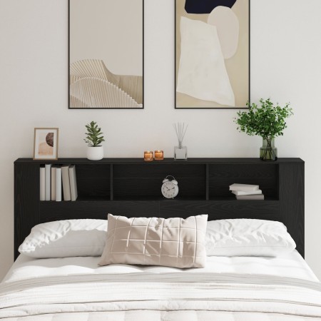 Cabecero Negro Roble 200x18,5x104,5 cm von , Kopf- und Fußteile - Ref: Foro24-862760, Preis: 94,25 €, Rabatt: %