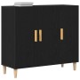 Aparador Negro de Roble 90x34x80 cm en Madera de , Aparadores - Ref: Foro24-862761, Precio: 110,45 €, Descuento: %