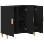 Aparador Negro de Roble 90x34x80 cm en Madera de , Aparadores - Ref: Foro24-862761, Precio: 110,45 €, Descuento: %