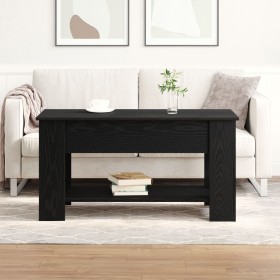 Mesa de café de roble negro - 101x49x52 cm
