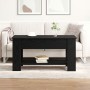 Mesa de café de roble negro - 101x49x52 cm fabricada con madera