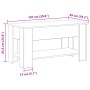 Mesa de café de roble negro  - 101x49x52 cm fabricada con madera engineered | Foro24.es | Tu tienda online para hogar, jardín y más Foro24.es