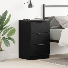 Cabinet de Noche de Roble Negro - 40x65x65 cm