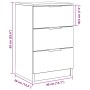 Cabinet de Noche de Roble Negro - 40x65x65 cm de , Mesitas de noche - Ref: Foro24-862767, Precio: 69,88 €, Descuento: %