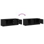 Mueble de TV Negro Roble 102x35x36,5 cm Madera elaborada von , TV-Möbel - Ref: Foro24-862770, Preis: 76,27 €, Rabatt: -5%%