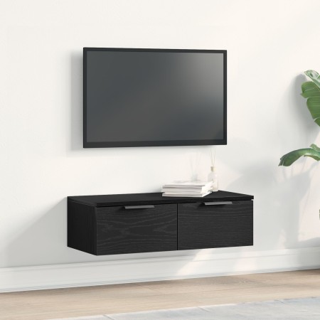 Armario de Pared de Roble Negro 68x30x20 cm Hecho de Madera Manufacturada von , Schränke und Lagerung - Ref: Foro24-862776, P...