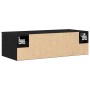 Armario de Pared de Roble Negro 68x30x20 cm Hecho de Madera Manufacturada von , Schränke und Lagerung - Ref: Foro24-862776, P...