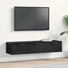 Gabinete de Pared de Roble Negro 102x30x20 cm Hecho de Madera Elaborada by , Closets and storage - Ref: Foro24-862777, Price:...