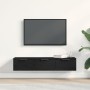 Gabinete de Pared de Roble Negro 102x30x20 cm Hecho de Madera Elaborada von , Schränke und Lagerung - Ref: Foro24-862777, Pre...