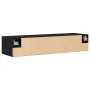 Gabinete de Pared de Roble Negro 102x30x20 cm Hecho de Madera Elaborada von , Schränke und Lagerung - Ref: Foro24-862777, Pre...