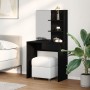 Mesa de tocador de roble negro con espejo - 74.5 x 40 x 141 cm de , Mesas - Ref: Foro24-862782, Precio: 101,51 €, Descuento: %