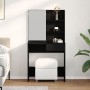 Mesa de tocador de roble negro con espejo - 74.5 x 40 x 141 cm de , Mesas - Ref: Foro24-862782, Precio: 101,51 €, Descuento: %