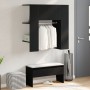 Armario de Pasillo Roble Negro Madera Elaborada 97.5 x 37 x 99 cm von , Schränke und Lagerung - Ref: Foro24-862791, Preis: 83...