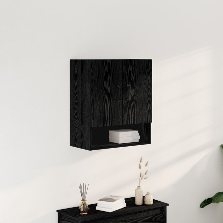 Armario de pared Negro Roble 60x30x70 cm de madera von , Schließfächer und Lagerschränke - Ref: Foro24-862798, Preis: 68,51 €...