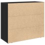 Tablero Negro de Roble 33x80x70 cm Madera Ingenierizada de , Aparadores - Ref: Foro24-862802, Precio: 108,26 €, Descuento: %