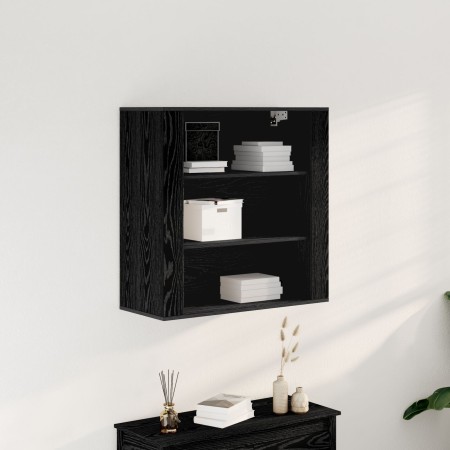 Armario de Pared Negro Roble 80x33x80 cm Madera Elaborada von , Schränke und Lagerung - Ref: Foro24-862803, Preis: 69,93 €, R...