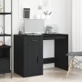 Escritorio Negro Roble 100x49x75 cm Madera Elaborada de , Escritorios - Ref: Foro24-862804, Precio: 116,14 €, Descuento: %