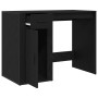 Escritorio Negro Roble 100x49x75 cm Madera Elaborada de , Escritorios - Ref: Foro24-862804, Precio: 116,14 €, Descuento: %