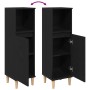 Armario de baño Negro Roble 30x30x100 cm Madera elaborada de , Muebles de baño - Ref: Foro24-862807, Precio: 57,87 €
