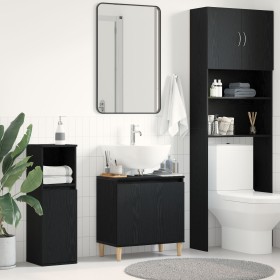 Mueble de lavabo Negro Roble 58x33x60 cm Madera elaborada von , Badezimmerwaschtische - Ref: Foro24-862809, Preis: 50,80 €, R...