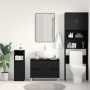Gabinete de Lavabo Negro Roble 80x33x60 cm Madera Elaborada von , Badezimmerwaschtische - Ref: Foro24-862813, Preis: 94,20 €,...