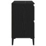 Gabinete para lavabo de baño negro roble 80x33x60 cm de madera de , Tocadores de baño - Ref: Foro24-862814, Precio: 100,93 €,...