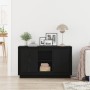 Aparador Negro Roble 102x35x60 cm Madera elaborada de , Aparadores - Ref: Foro24-862815, Precio: 105,46 €, Descuento: %
