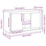 Aparador Negro Roble 102x35x60 cm Madera elaborada de , Aparadores - Ref: Foro24-862815, Precio: 105,46 €, Descuento: %