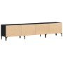 mueble de televisión Negro Roble 180x31,5x40 cm Madera elaborada von , TV-Möbel - Ref: Foro24-862818, Preis: 115,77 €, Rabatt: %
