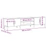 mueble de televisión Negro Roble 180x31,5x40 cm Madera elaborada von , TV-Möbel - Ref: Foro24-862818, Preis: 115,77 €, Rabatt: %