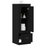 Altillo Negro Roble 36x35,5x103,5 cm Madera Elaborada de , Aparadores - Ref: Foro24-862819, Precio: 69,45 €, Descuento: %