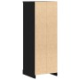 Altillo Negro Roble 36x35,5x103,5 cm Madera Elaborada de , Aparadores - Ref: Foro24-862819, Precio: 69,45 €, Descuento: %