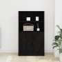 Mueble Alto Roble Negro 60x35.5x103.5 cm Madera Resistente de , Aparadores - Ref: Foro24-862820, Precio: 86,04 €, Descuento: %