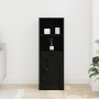 Gabinete Alto de Roble Negro 36x35.5x103.5 cm Madera MDF de , Aparadores - Ref: Foro24-862821, Precio: 65,30 €, Descuento: %