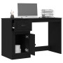 Escritorio con almacenamiento roble negro 50x115x75 cm madera aglomerada de , Escritorios - Ref: Foro24-862824, Precio: 110,6...