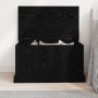 Caja de Almacenamiento Negro de Roble 70x40x38 cm de Madera Ingenierizada by , Storage trunks - Ref: Foro24-862826, Price: 67...
